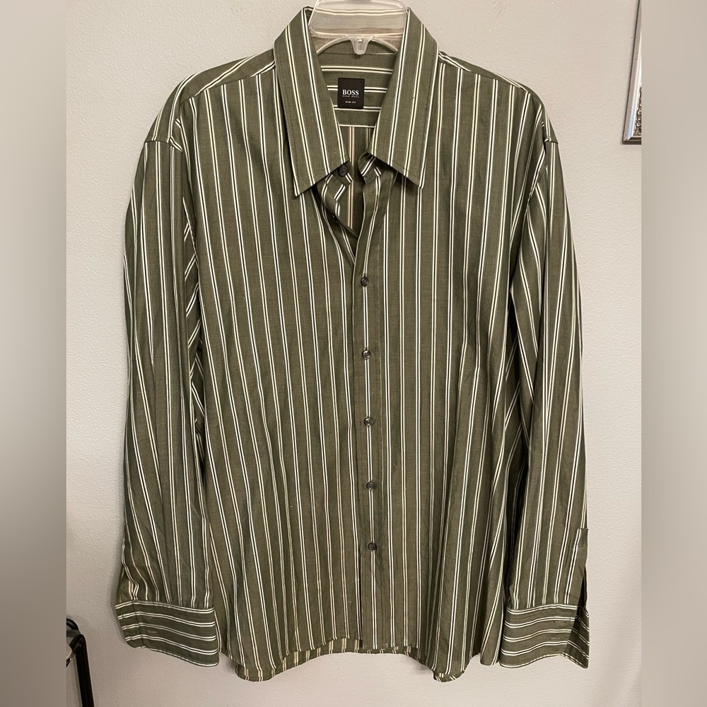 Boss by Hugo Boss Men's Luxury. Shirt XXL Slim Fit